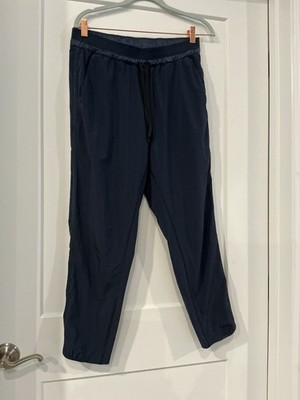 Lululemon Navy crop Satin Trim Lined Joggers, Medium, Stretch Comfort