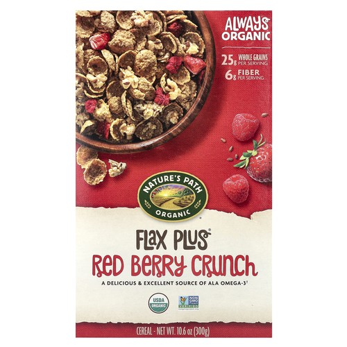 Organic Flax Plus® Cereal,  Red Berry Crunch, 10.6 oz (300 g)