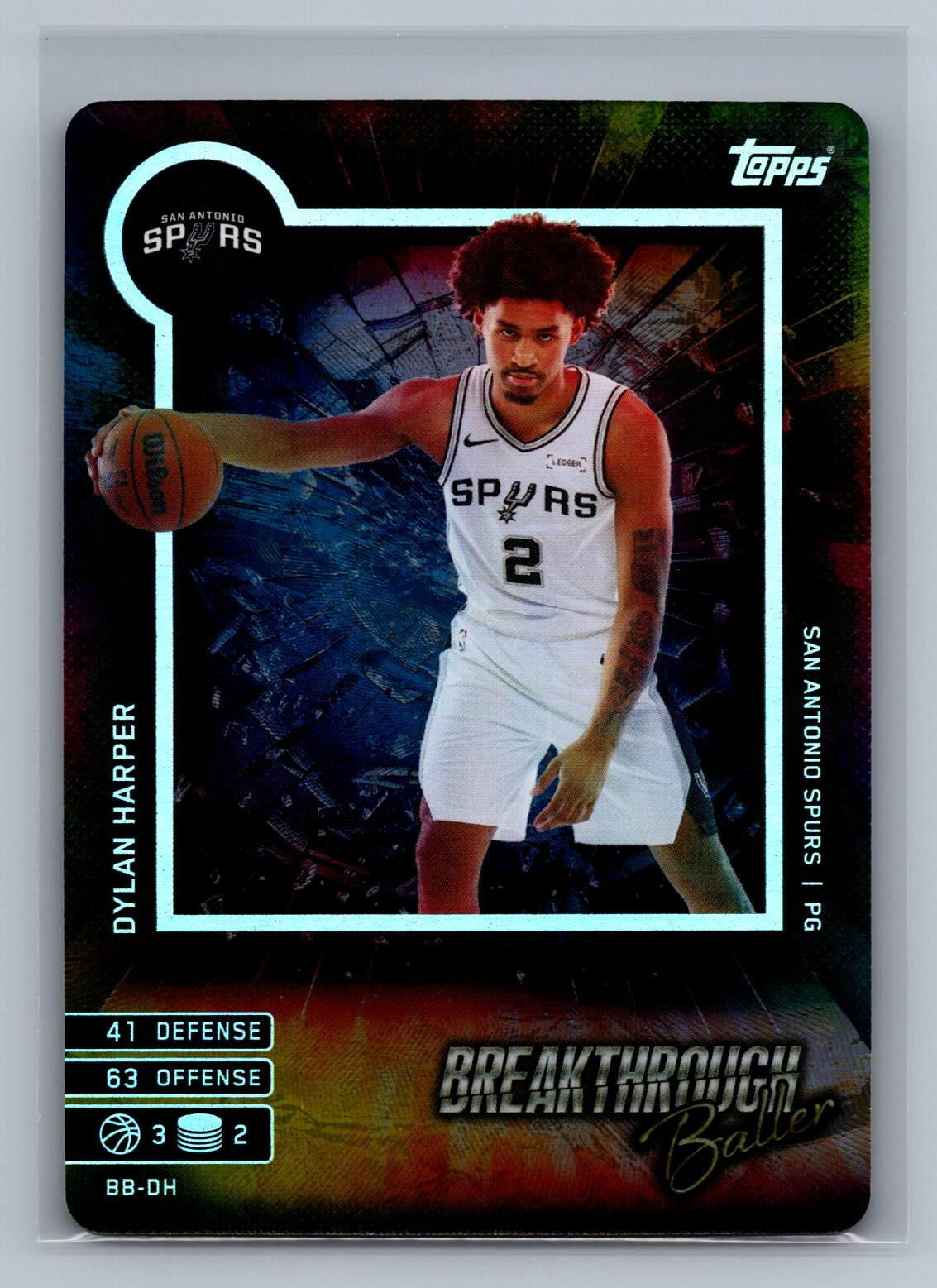 Dylan Harper 2025-26 Topps Match Attax Breakthrough Baller Spurs #BB-DH
