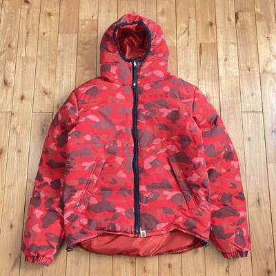 ジャケット・アウター reversible puffer down jacket BAPE Reversible BAPE Pharrell Camo Puffer Down Jacket NIGO A Bathing