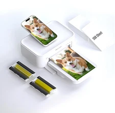 Photo Printer 4x6,+108Sheets&2ribbon,Instant Picture Printer for iPhone, Andr...