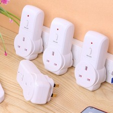 1-4X UK Plug House Power Outlet Light  Switch Socket Wireless Remote Control