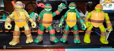 Teenage Mutant Ninja Turtles 4.5'' Set of 4 2012 2014 Viacom Playmates USAship