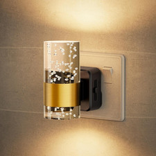 LED Night Light Plug in Wall, Acrylic Nightlight with Dusk to Dawn Sensor, Adjus
