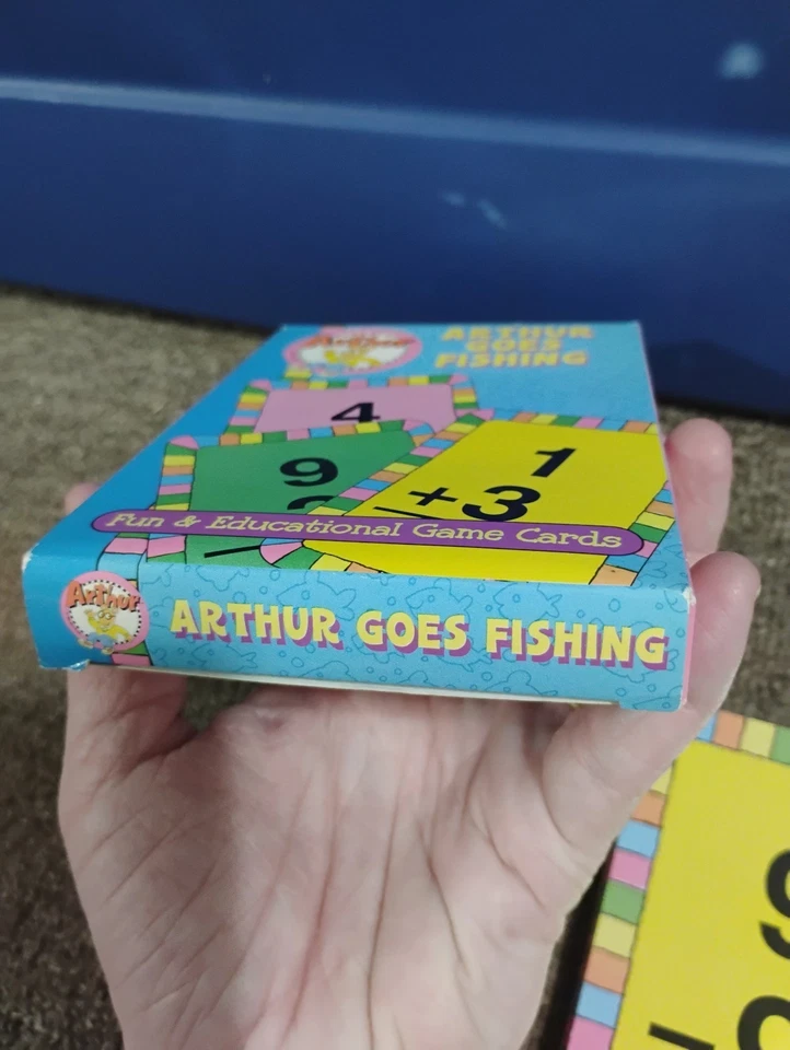 Vintage 1997 Arthur Goes Fishing Card Game Educational Math Card Game COMPLETE - Image 3 of 4
