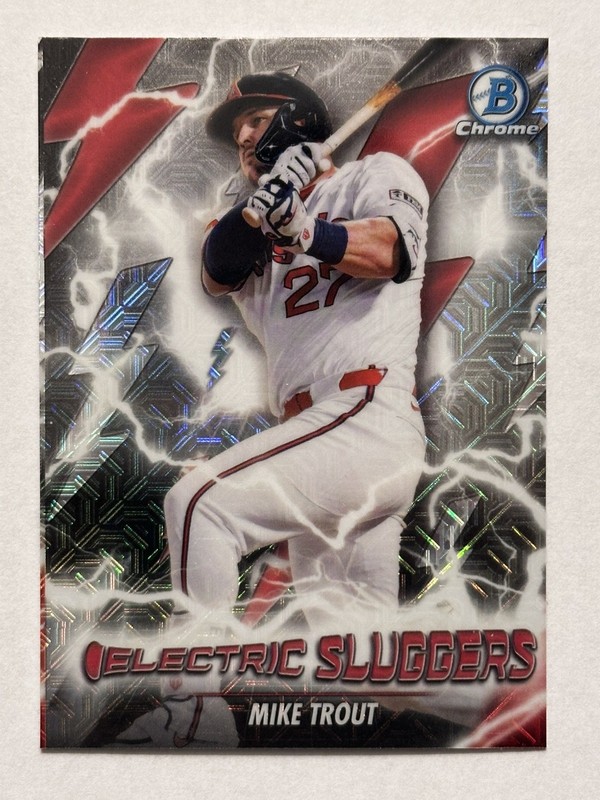 Mike Trout Bowman 2026 Electric Sluggers Mojo Refractor