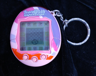 Rare Bandai 2004 Tamagotchi Connection V2 Pink Stripes Tested/New