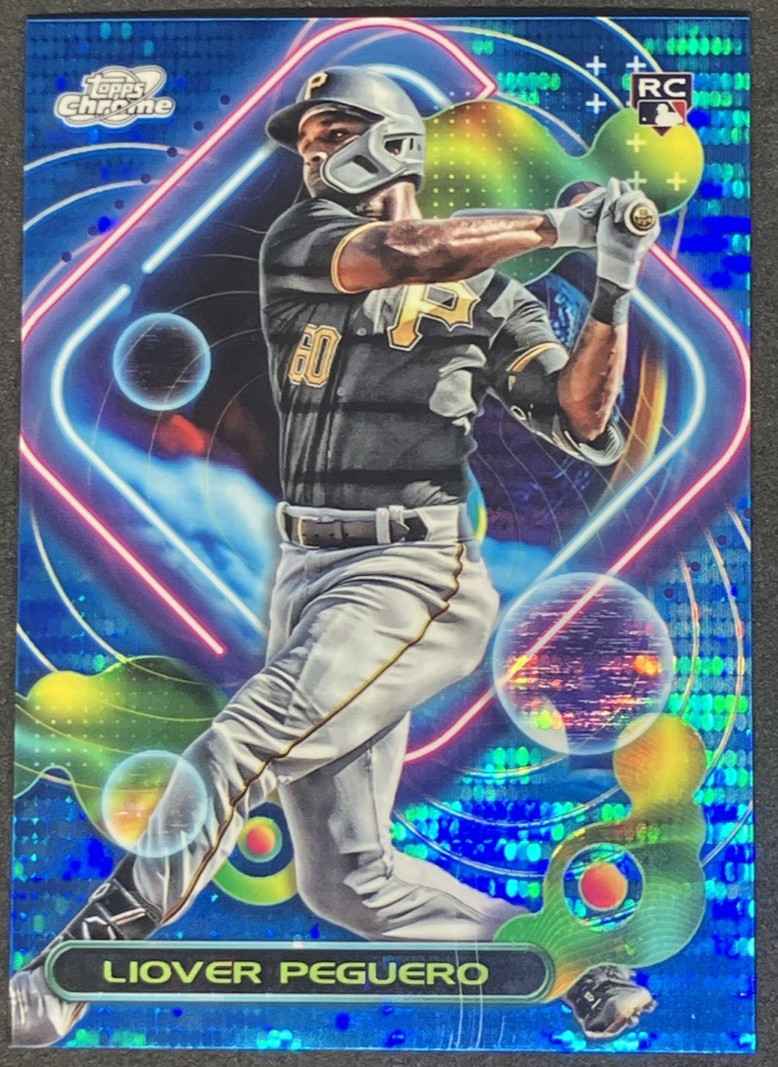 2023 Topps Cosmic Chrome Blue Moon Refractor /99 Liover Peguero Rookie RC #166