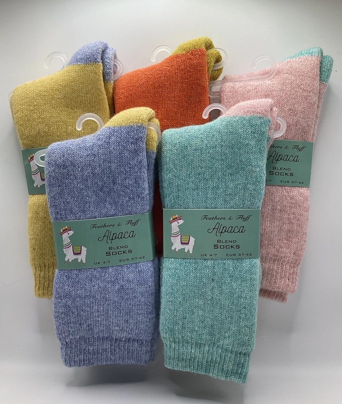 Alpaca Wool Socks Bundle 5 Pairs Warm Everyday Wear