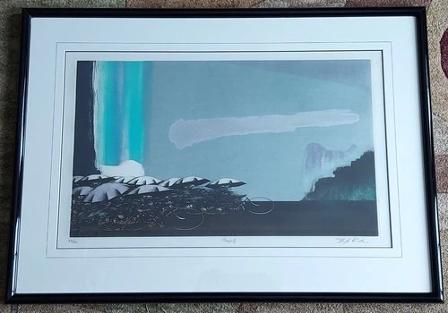 Ltd. Ed. "Majesty" Etching Print Signed By Listed Japanese Artist Shigeki Kuroda