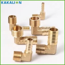 Brass Pipe Fitting Hose Barb Tail Connector BSP Elbow Male Joint -Fuel Air Water