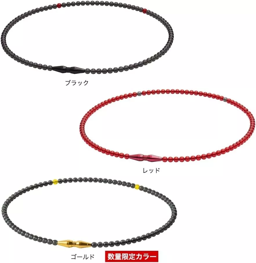 Phiten Necklace RAKUWA Neck EXTREME Crystal Touch Gold 19.7 in
