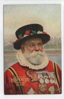 BURROUGH'S BEEFEATER GIN: Werbepostkarte (C83021)