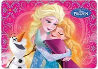 Frozen Platzset Tischdeckchen, Malunterlage Anna, Elsa Und Olaf Pink 40 X 28 Cm