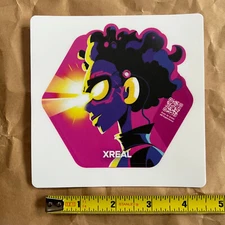 XREAL sticker decal, Pink, NEW