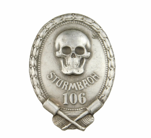 2330 WW1 GERMAN PRUSSIA STURM BAON 106 ORDEN BADGE