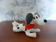 Vintage Leather Dakin Pet Dalmatian w/ Red Bandana  Rare