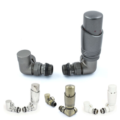 Delta Corner TRV Design Thermostat Heizkörper Ventile Set - 15 mm (6 Ausführungen)