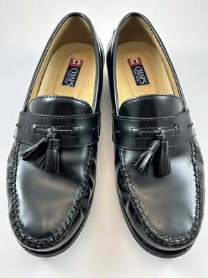 CHAPS Mens Loafer Dress Shoes Black 0968334 Leather Kiltie  display picture 2