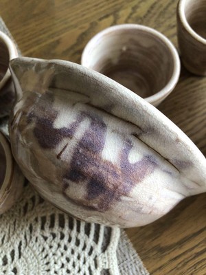 Vintage Hagi Ware Matsuo Mikaze Japanese Matcha Teaset | eBay 