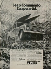 1972 Jeep Commando Sport Wagon 4wd Open End Front Axle Dirt Vintage Print Ad 1972 Jeep Commando Sport Wagon 4wd Open End Front Axle Dirt Vintage Print Ad