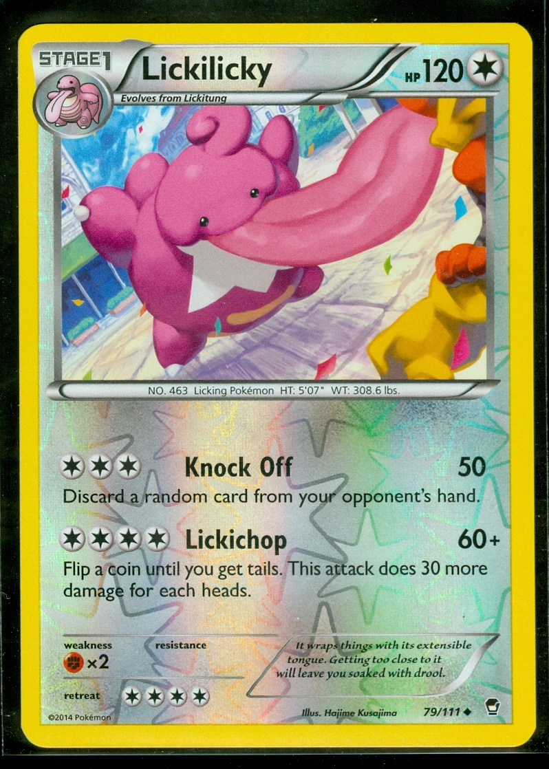 Pokemon LICKILICKY 79/111 - XY Furious Fists Rev Holo MINT