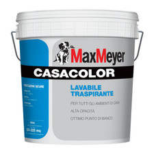 MaxMeyer CASACOLOR Pittura Murale Lavabile Traspirante Interno Bianco 14 Litri