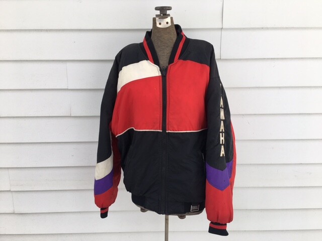 Vintage Yamaha VMAX Vmax 600 Vmax-4 Snowmobile White Purple Red Snowmo  Coat