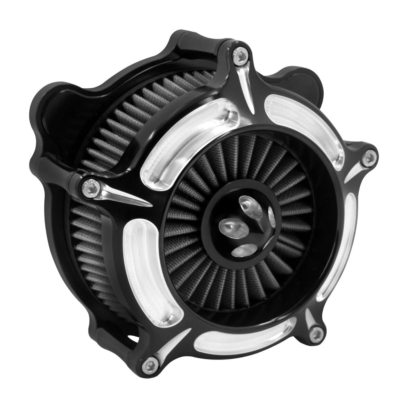 Turbine Spike Air Filter Cleaner For Harley Touring Road Street Glide 2008-2016