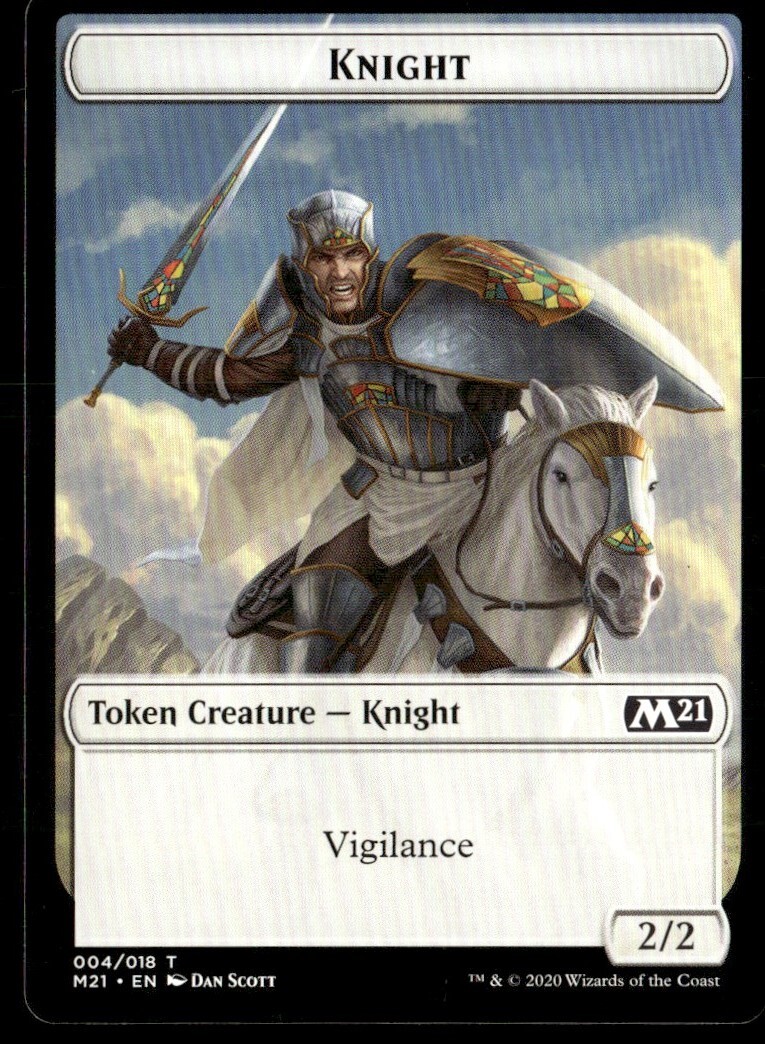 2020 Core Set 2021 Tokens Knight Token/Common #4