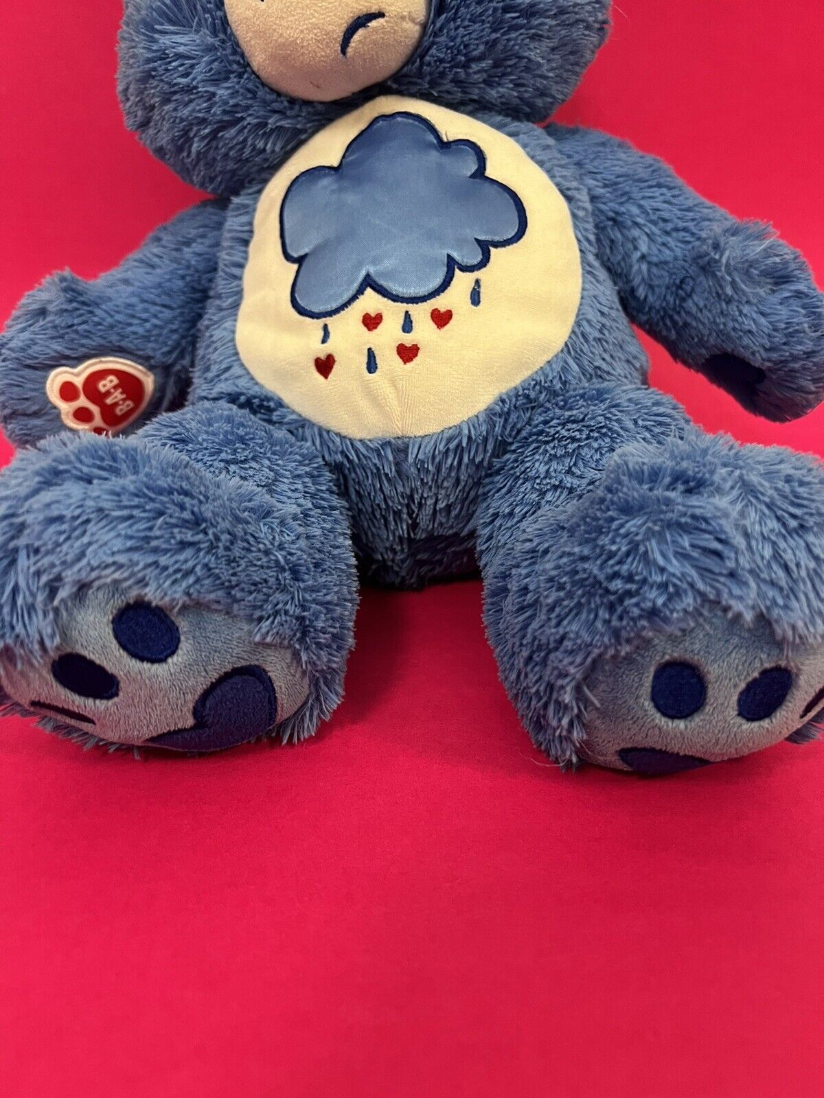 Build A Bear Workshop Care Bears Grumpy Plush Soft Toy Blue BABW Rare READ