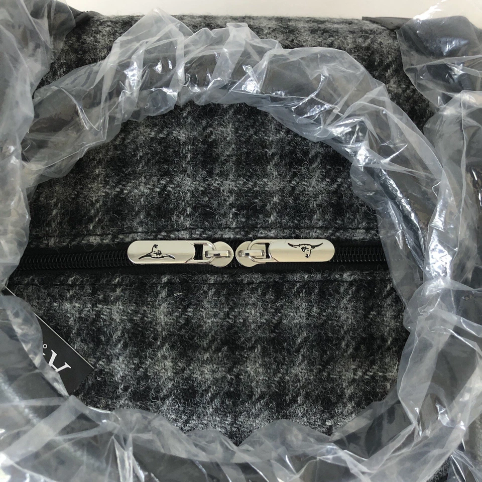 Bolso de Noche Harris Tweed Unisex - Gris/Negro a Cuadros Foto 4 de 4