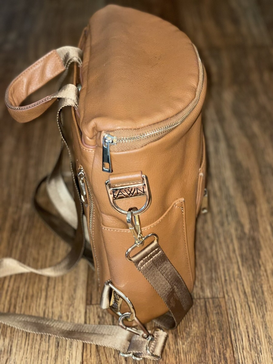 New Fawn Design mini backpack diaper bag Camel Brown See  display picture 3