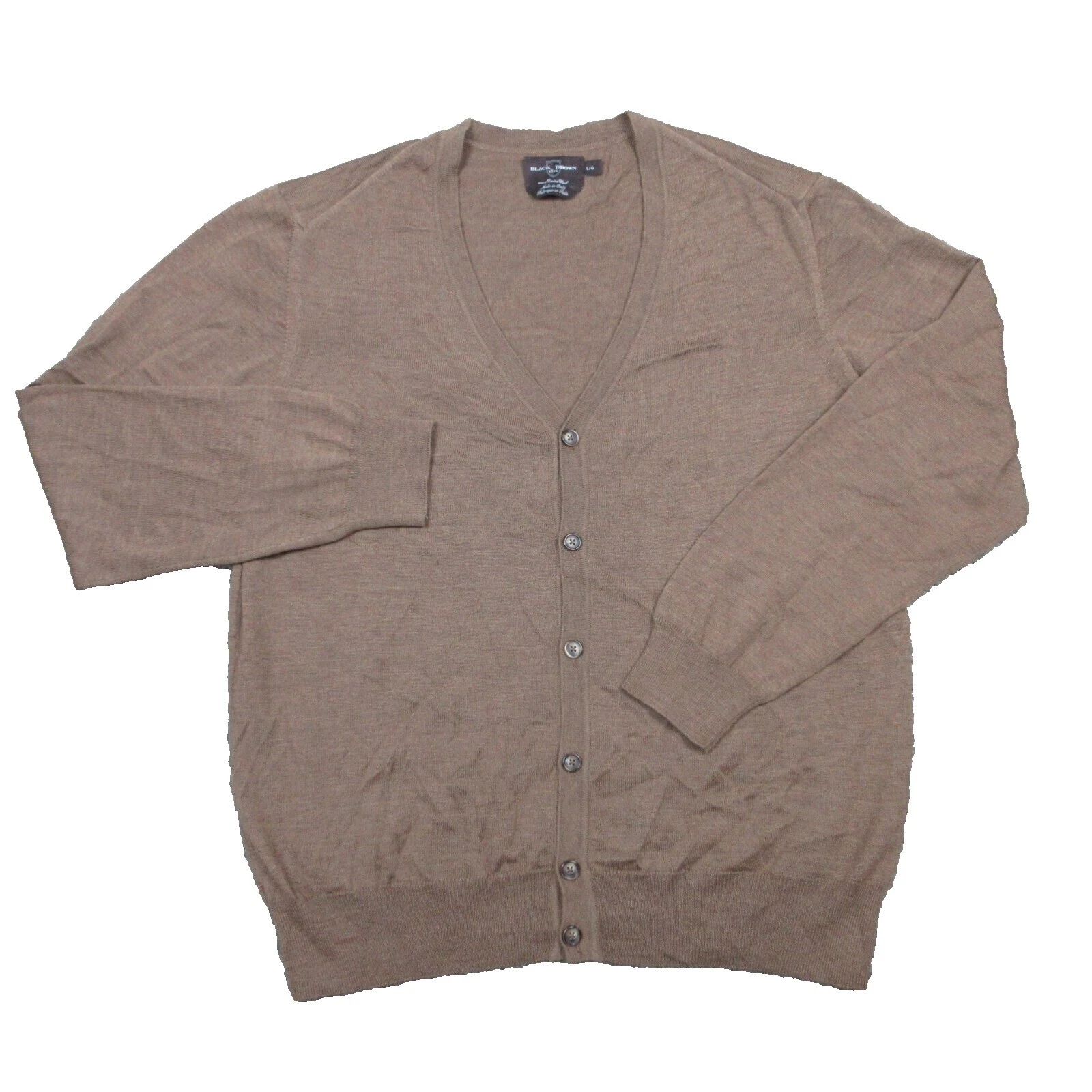 Suéteres Black Brown 1826 Cardigan para Hombre