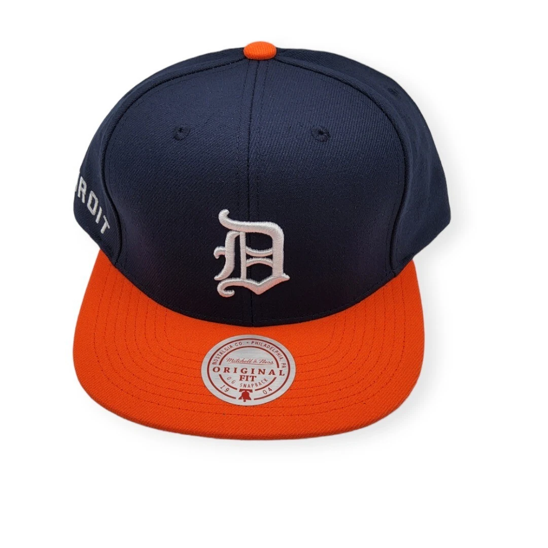 Mitchell & Ness Detroit Tigers Evergreen Coop Navy/Orange Adjustable  Snapback