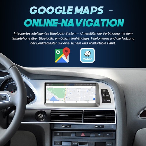 8.8" 8+64G Android Carplay Für Audi A6 C6 4F MMI2G 05-09 Navi mit Glasfaserbox - Afbeelding 6 van 15