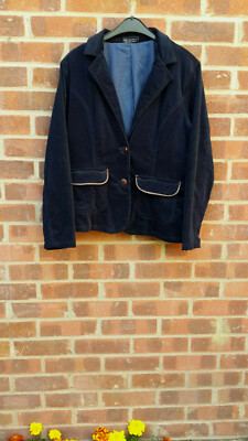 Vintage Gina Benotti dark blue corduroy jacket size 44