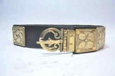 Armor Roman Belt Legionary's Belt Brass Natural Leather medieval Roman Centurio