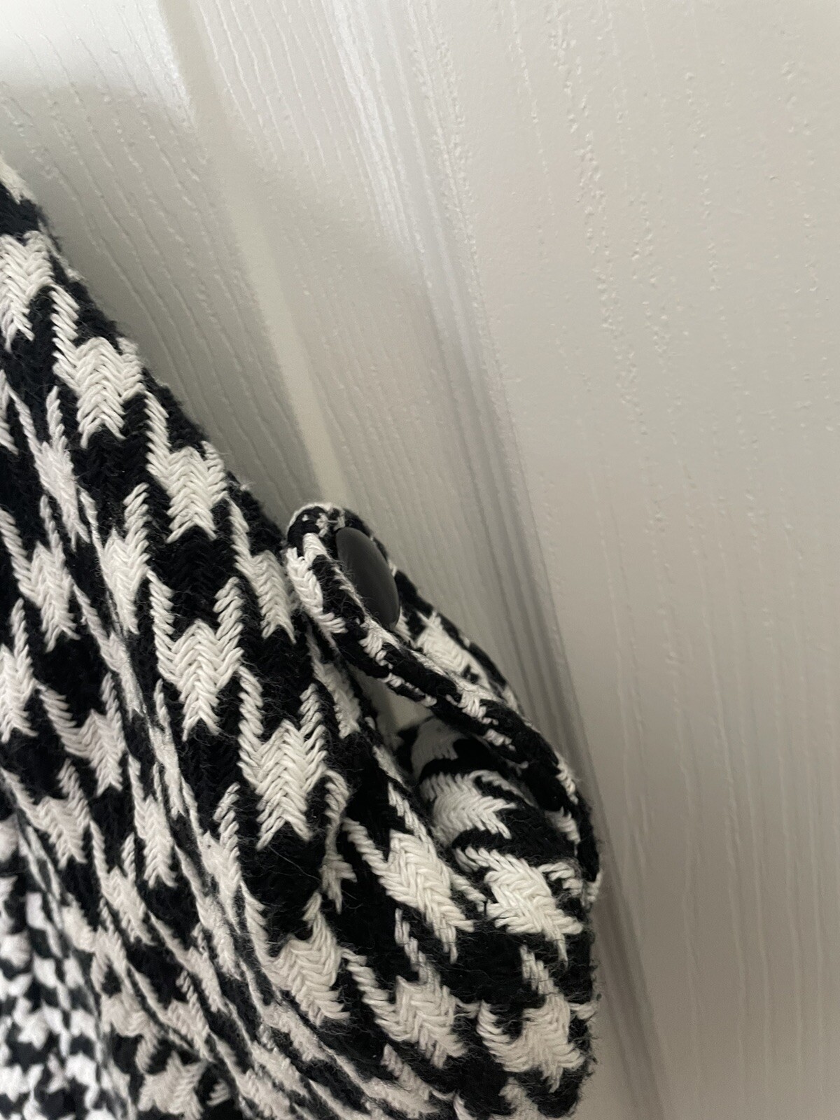 Grace Elements Cotton Houndstooth Cropped Jacket … - image 5