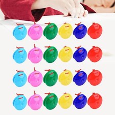 24Pcs Wooden Castanets Toys Percussion Instrument for Boys Girls Kids Baby