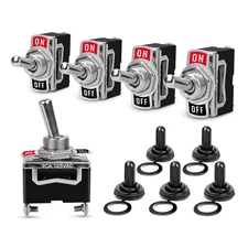 90012E Heavy Duty Rocker Toggle 15A 250V 20A 125V SPST 2Pin On/Off Switch Met...