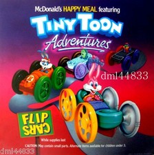 1991 McDonalds Tiny Toon MIP Complete Set plus 2 U/3 Toys - Lot of 6