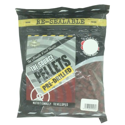 (17,43 /1kg) Dynamite Baits Pre-Drilled Pellets Source 8mm 350g