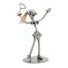 Handmade Tennis Player Sculpture Artisan Decor Gift for Athletic Friends and Coa