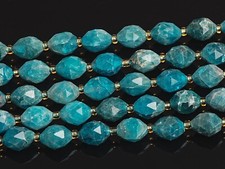 6MM Genuine Natural Blue Apatite Beads Grade AA Rondelle Faceted Loose Beads