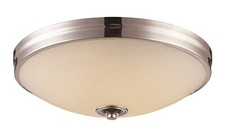 Polished Chrome Etched White Opal Glass LED F...