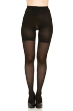 Spanx Love Your Assets Sara Blakely Black Shaping Tights textured wish bone  NWT