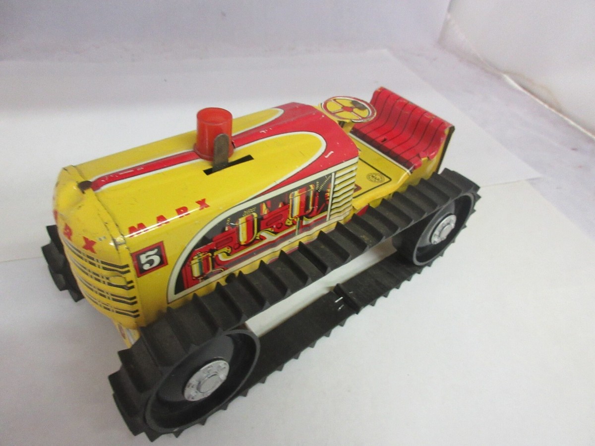 VINTAGE MARX # 5 WIND UP TIN TOY DOZER WORKS 829-F | eBay VINTAGE MARX # 5 WIND UP TIN TOY DOZER WORKS 829-F | eBay
