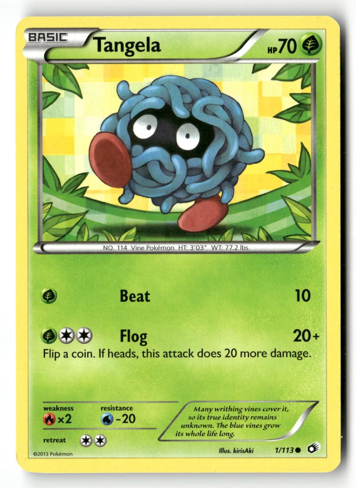 TANGELA 1/113 C LEGENDARY TREASURES POKEMON NM/M