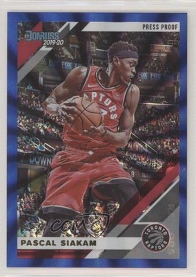 2019-20 Panini Donruss Press Proof Blue Laser 6/49 Pascal Siakam #189 0eo6